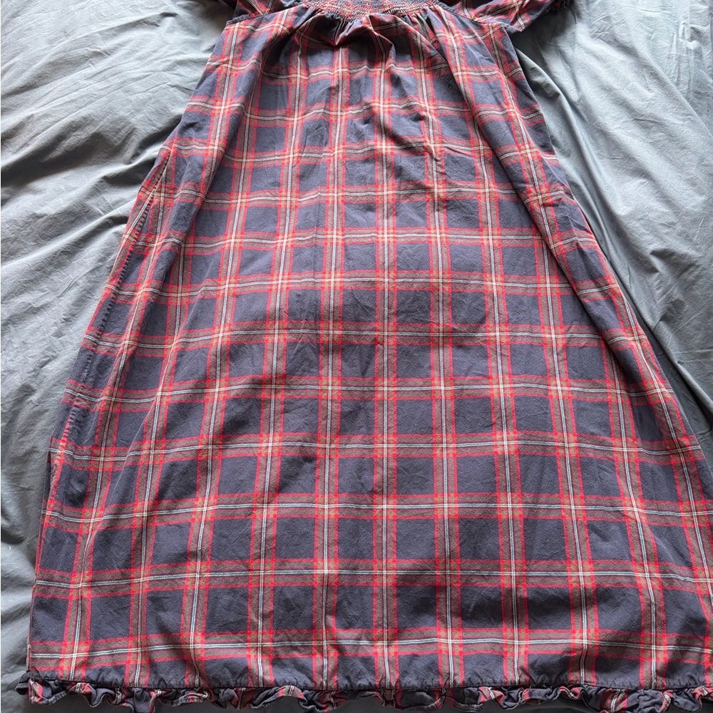 Hill House Home Caroline Navy Tartan Nap Dress Size Small - Picture 7 of 7